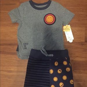 BNWT- Cat & Jack 2 piece set shirt and shorts